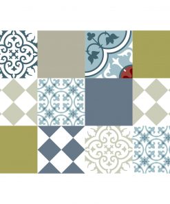 Mix Tile Decals  Kitchen/Bathroom tiles vinyl floor tiles free shipping - design 306