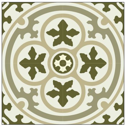 Traditional Tiles - Floor Tiles - Floor Vinyl - Tile Stickers - Tile Decals  - bathroom tile decal - kitchen tile decal - 178